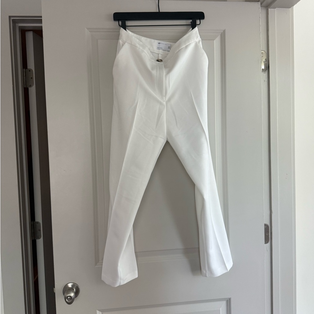 ASOS White Cropped Ankle Pants